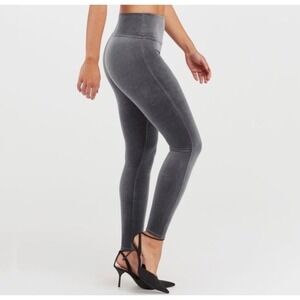 SPANX Velvet High Waist Leggings Gray M Medium Lounge Athleisure
